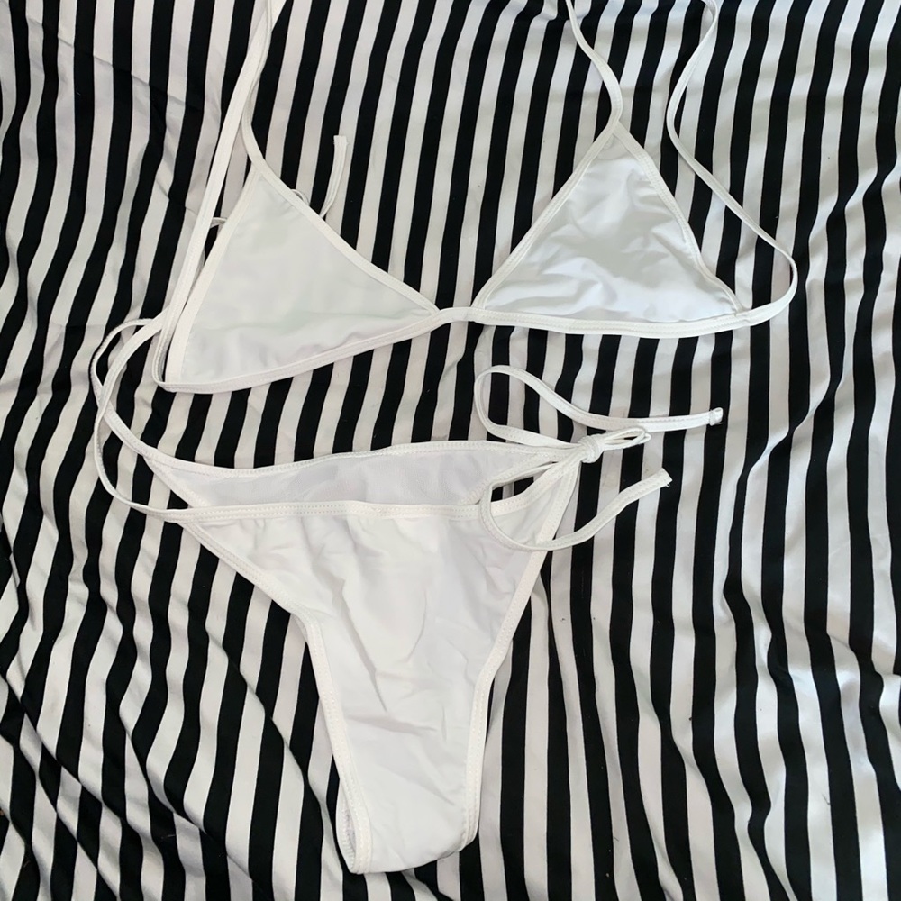 White swimsuit